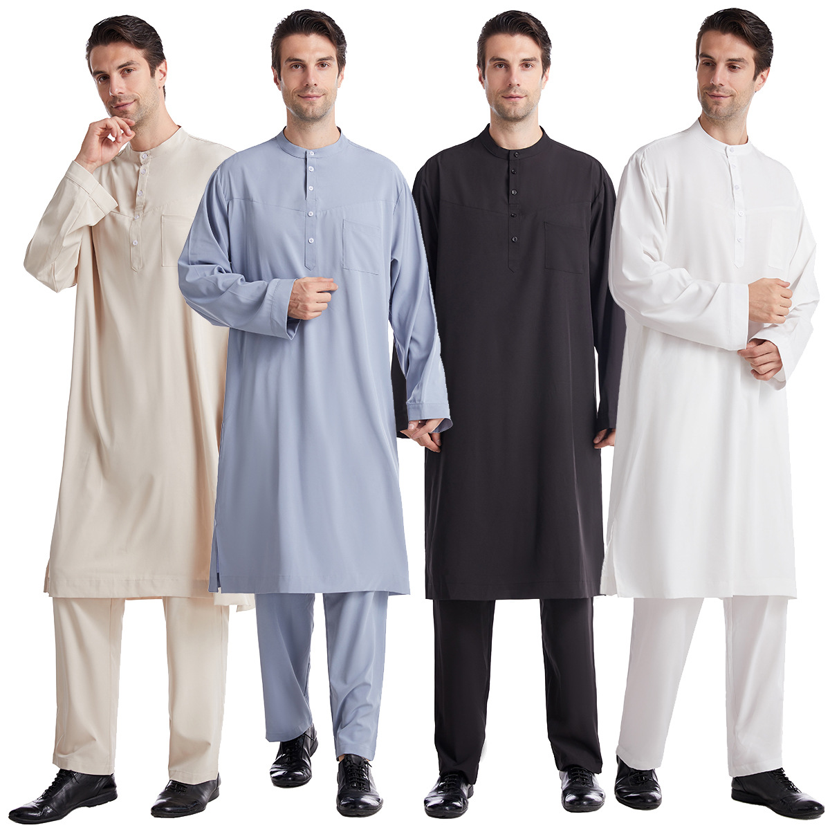 Arabic Formal Wear Men - Мусульманские мужчины Jubba Thobe 2-Pice Set