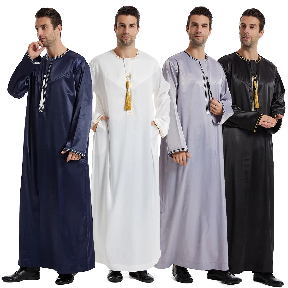 Arabic Formal Wear Men - Ид Платье для Мусульман Jubba Thobe
